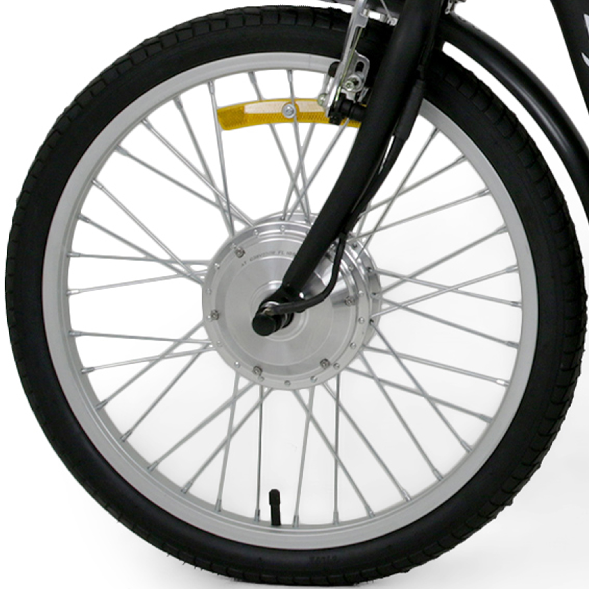 Framhjul med motor till trehjulig elcykel Framhjul med motor till trehjulig elcykel