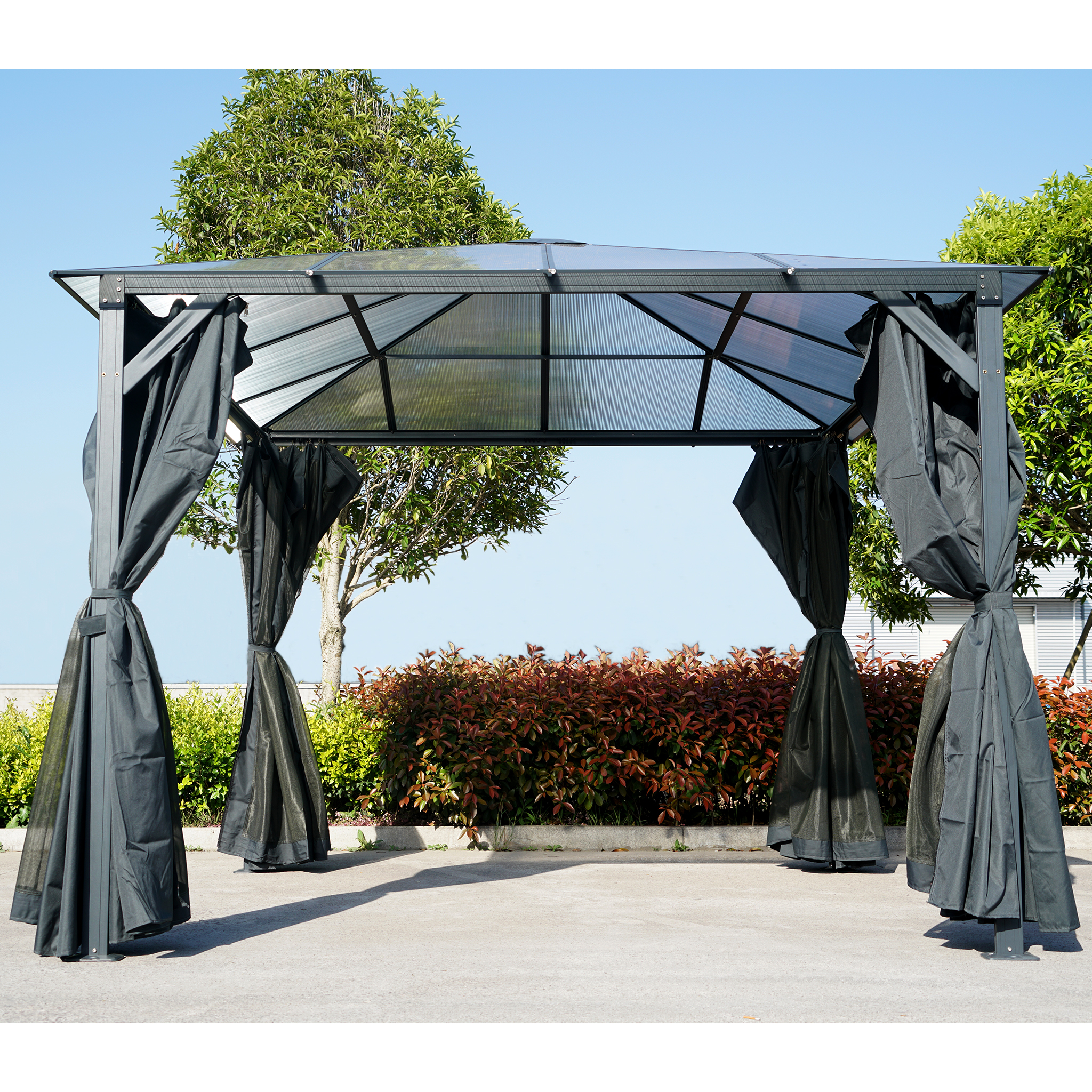 Premium-paviljong med tak i kanalplast - 3x3m - FYNDVARA Premium-paviljong med tak i kanalplast - 3x3m - FYNDVARA