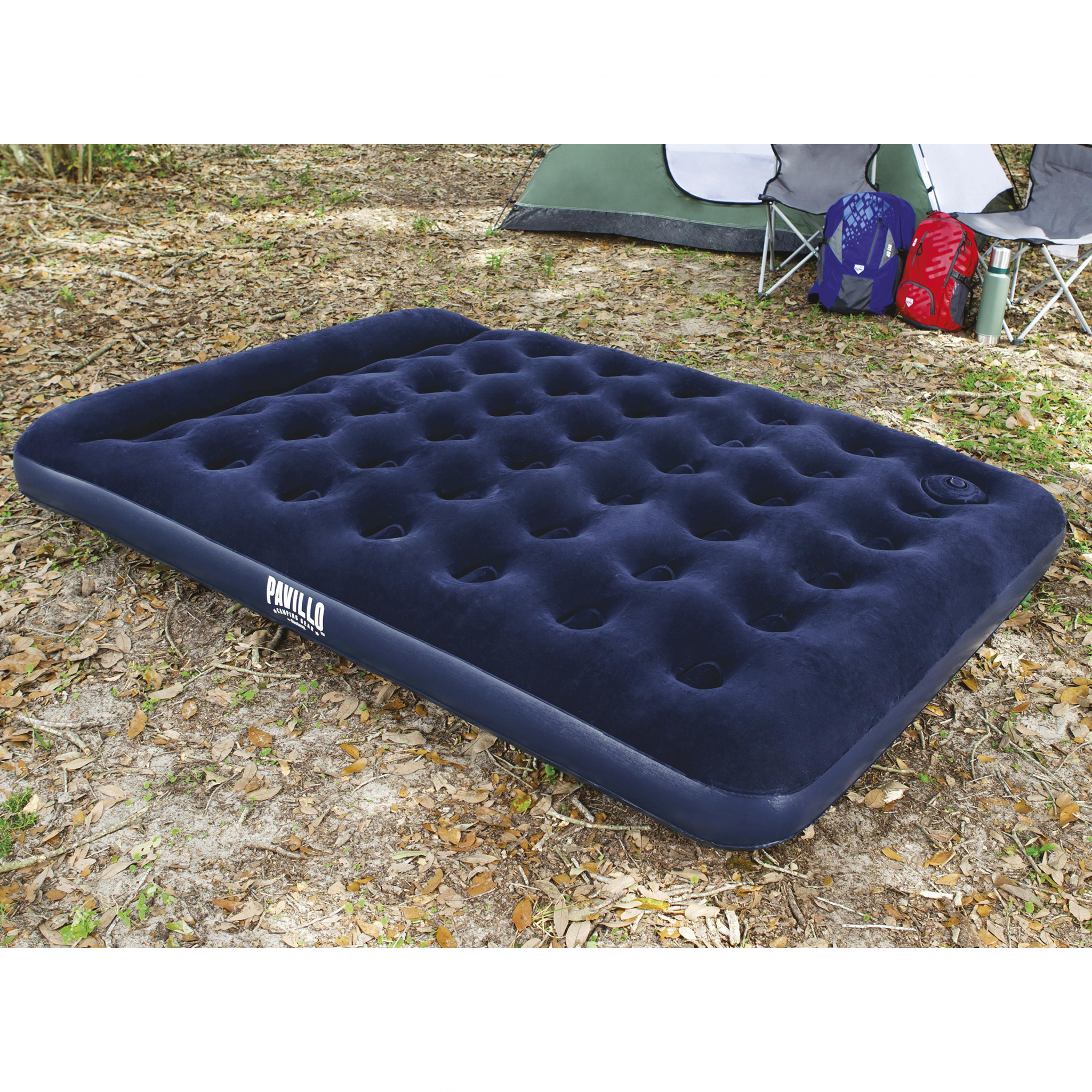 Uppblåsbar madrass | Pavillo Airbed Queen med inbyggd fotpump Uppblåsbar madrass | Pavillo Airbed Queen med inbyggd fotpump