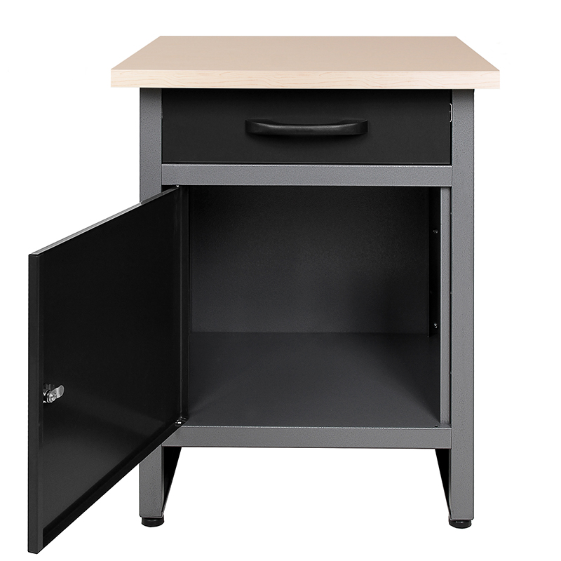 Garageinredning | St�lkonstruktion | V�ggsk�p & Arbetsb�nk | Gr�/Svart