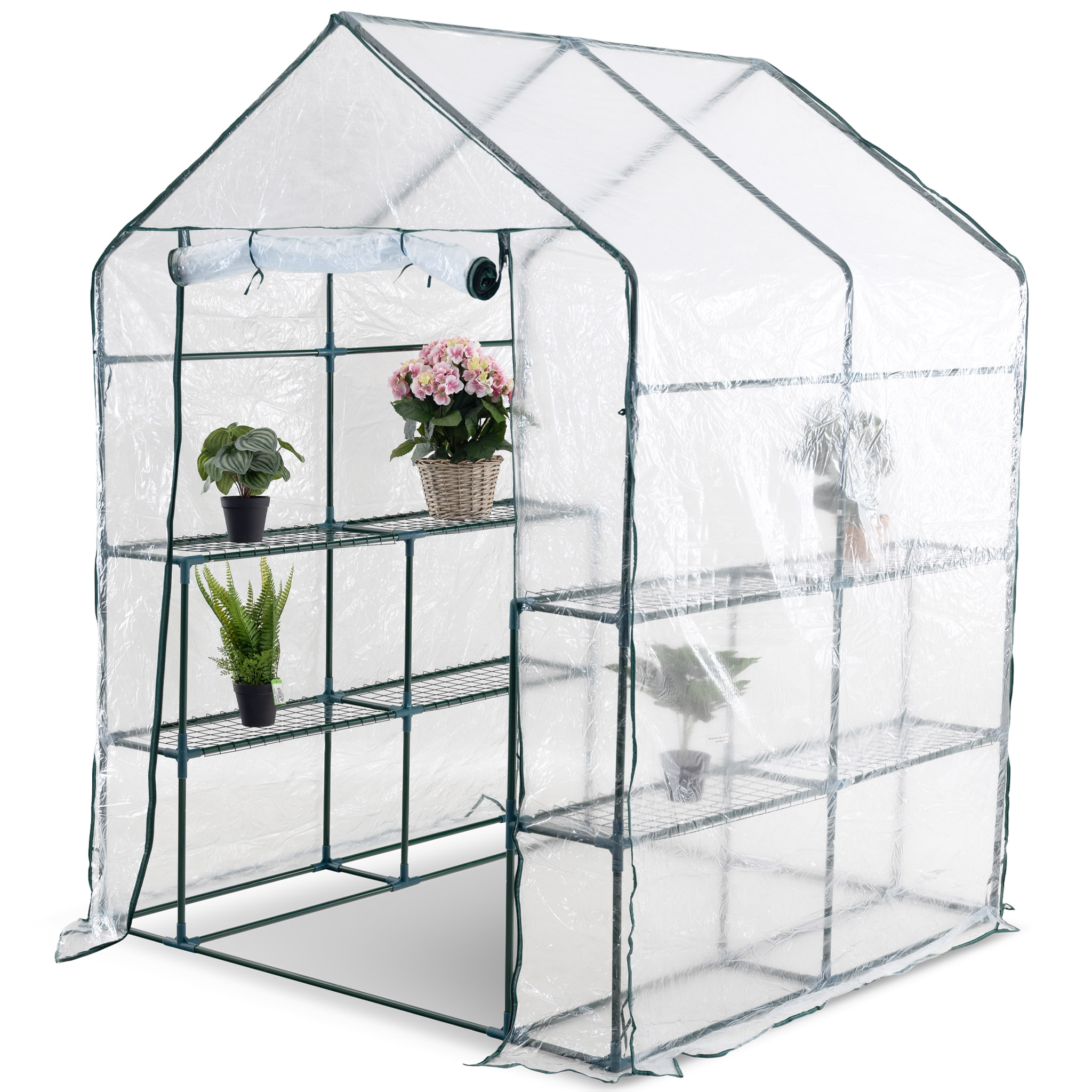 Plastväxthus 2m² | Stålram med PVC-överdrag Plastväxthus 2m² | Stålram med PVC-överdrag