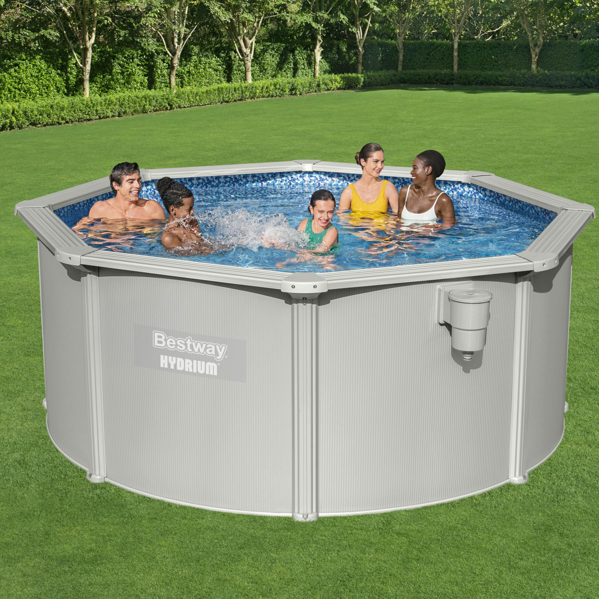 Bestway stålväggspool Ø3m - 1,2m djup | Hydrium Mosaik (56566) Bestway stålväggspool Ø3m - 1,2m djup | Hydrium Mosaik (56566)
