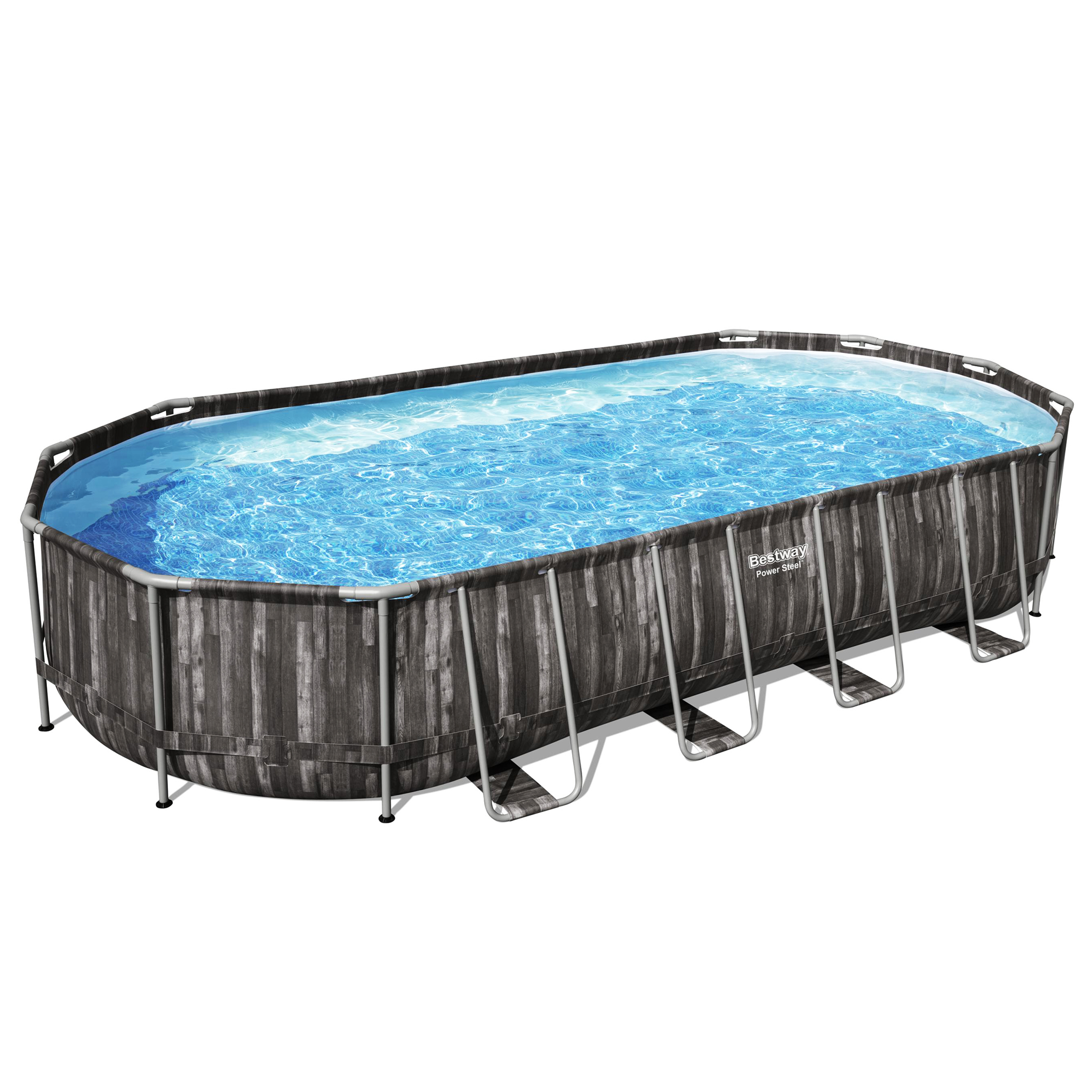 Bestway pool ovan mark 7,3x3,6m - 1,2m djup | Power Steel Oval (5611T) Bestway pool ovan mark 7,3x3,6m - 1,2m djup | Power Steel Oval (5611T)