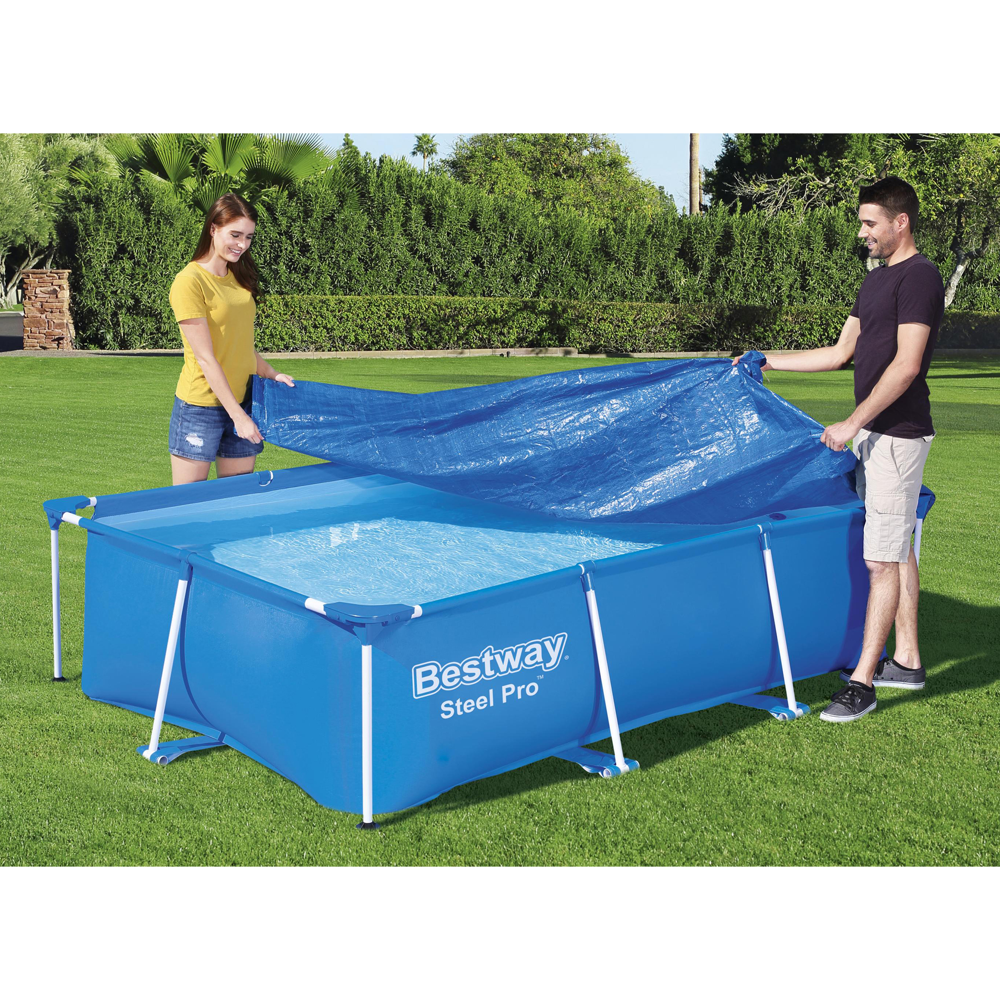 Rektangul�rt pool�verdrag Flowclear� | Bl� - 2,59x1,7m