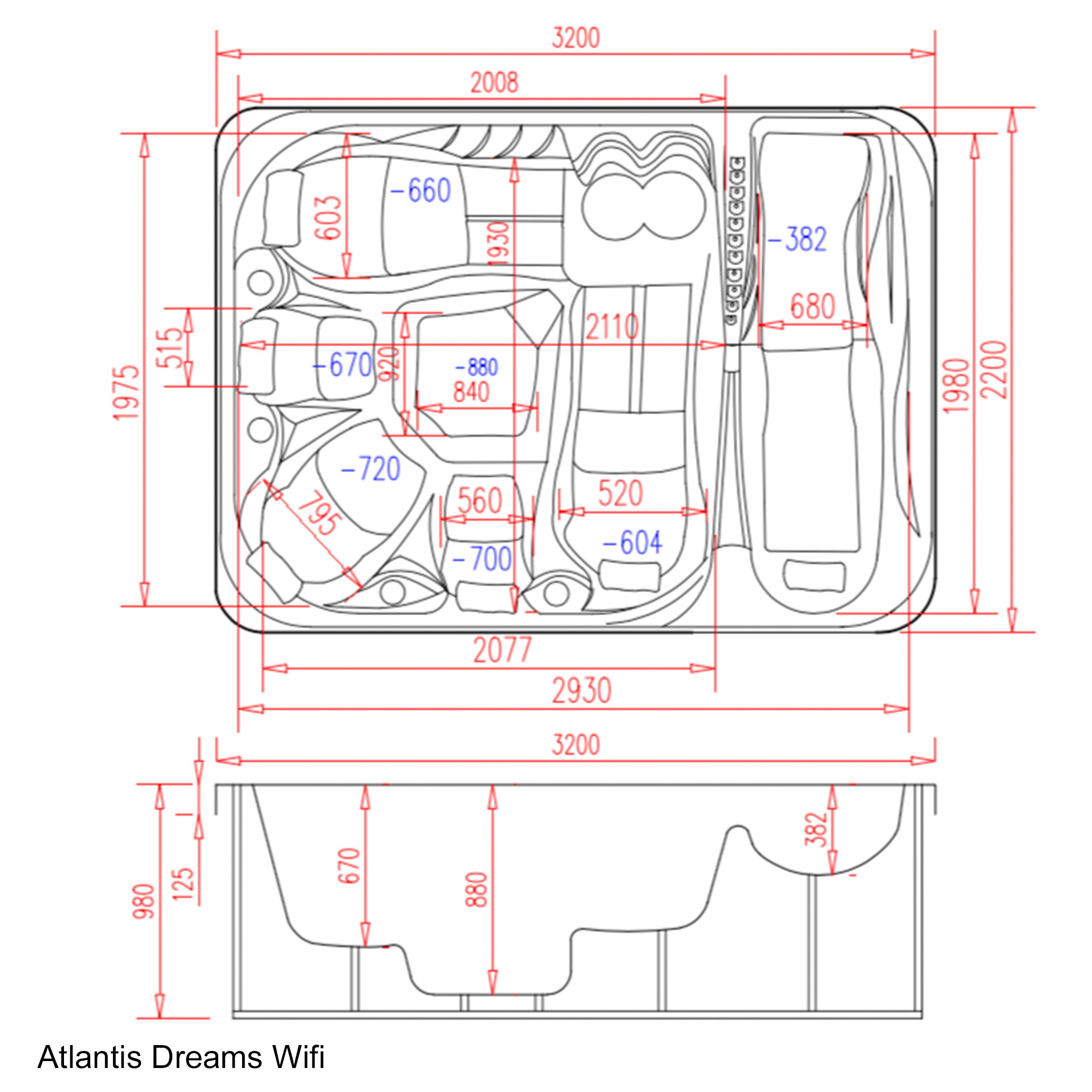 Spabad Atlantis Dreams WiFi - 6 personer | Lyfco Spabad Atlantis Dreams WiFi - 6 personer | Lyfco