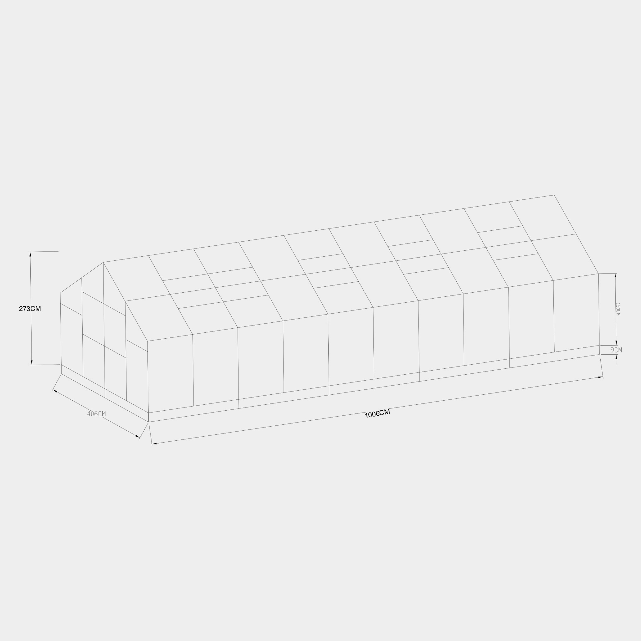 Premium glasväxthus 41m² | 5 års stormgaranti | 4mm säkerhetsglas Premium glasväxthus 41m² | 5 års stormgaranti | 4mm säkerhetsglas