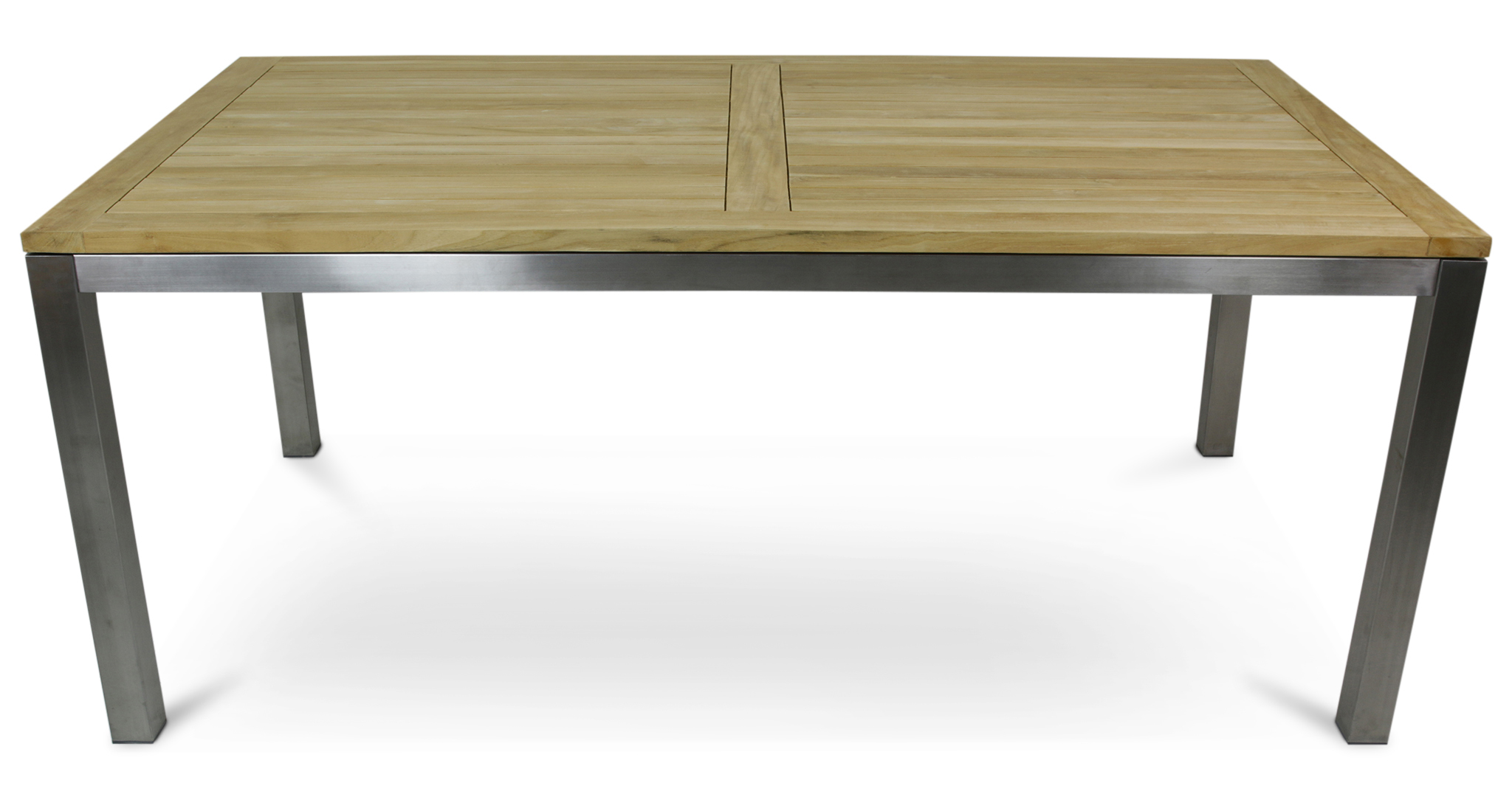 Bord i rostfritt st�l och teak | Lyfco Boston