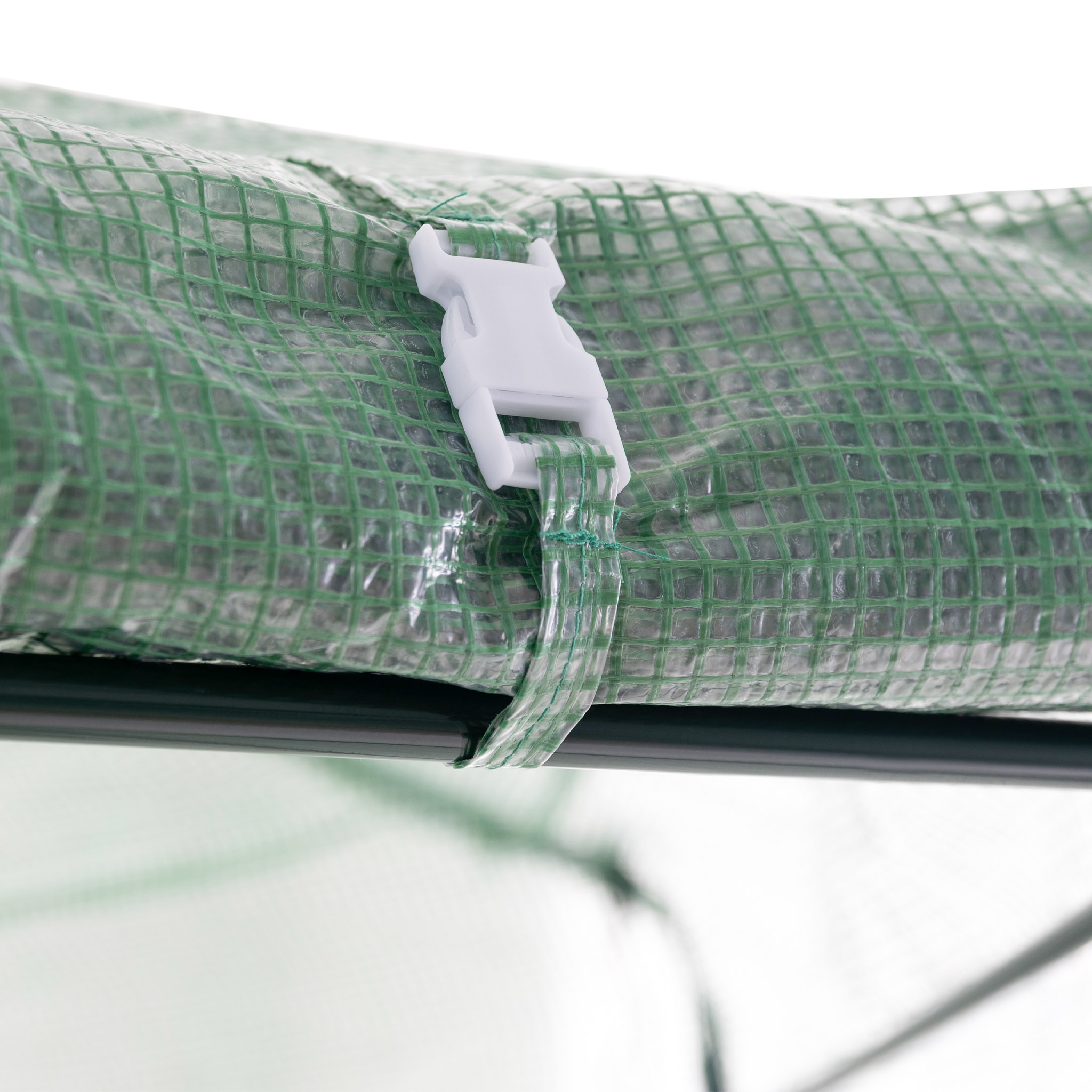 Sexkantigt plastväxthus 3,8m² | Stålram med PE-plastöverdrag Sexkantigt plastväxthus 3,8m² | Stålram med PE-plastöverdrag