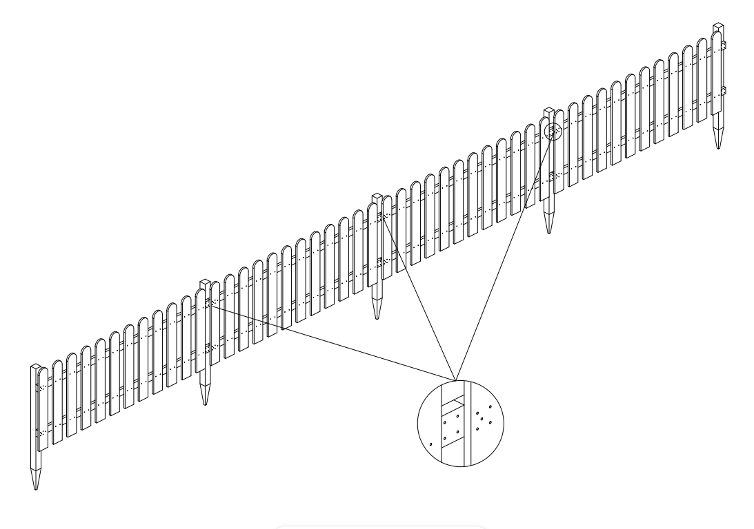 Trästaket | 200x77 cm | Magnus Trästaket | 200x77 cm | Magnus