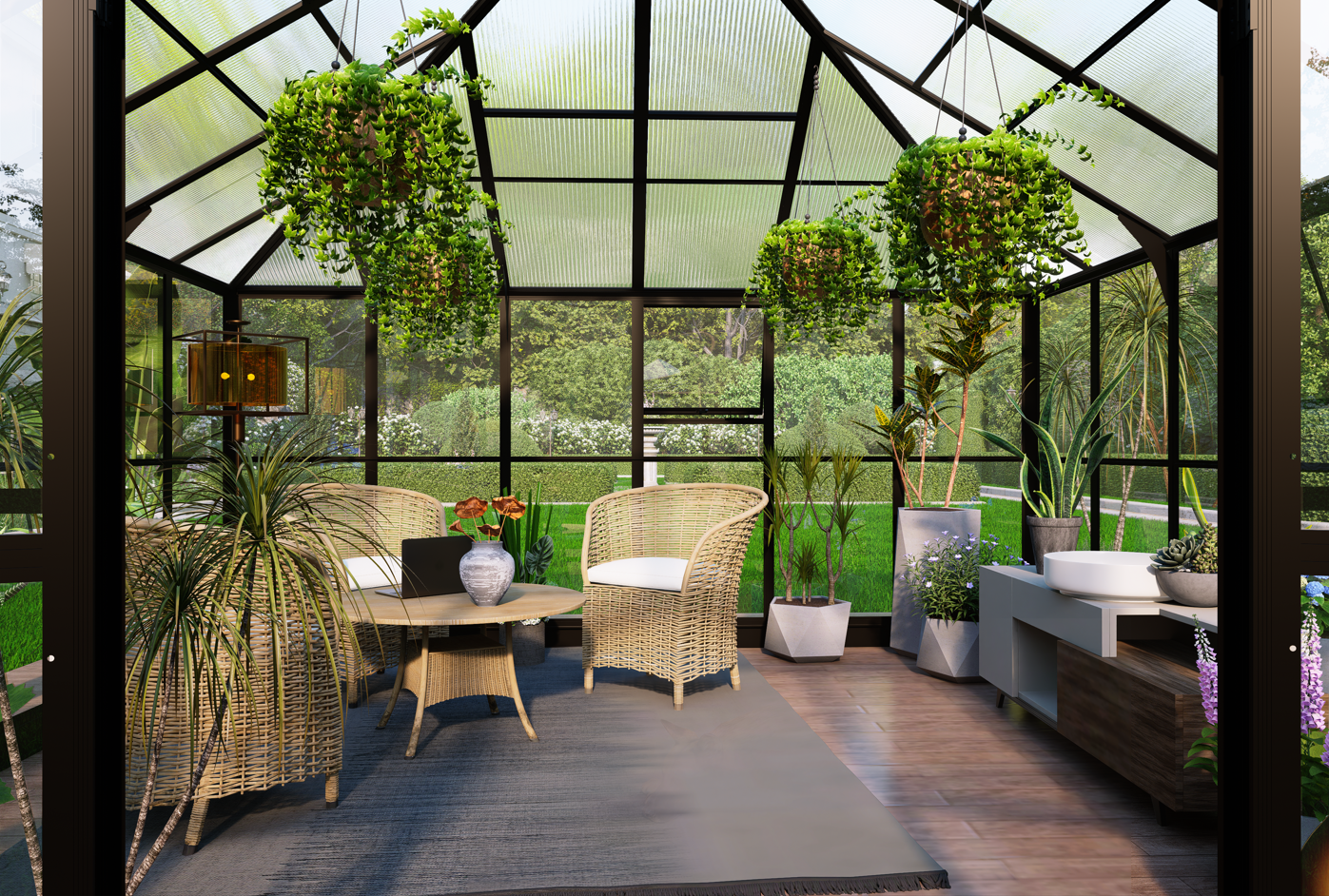 Gazebo 17,6m² | Stort premiumväxthus| Stormgaranti | 4 mm säkerhetsglas Gazebo 17,6m² | Stort premiumväxthus| Stormgaranti | 4 mm säkerhetsglas