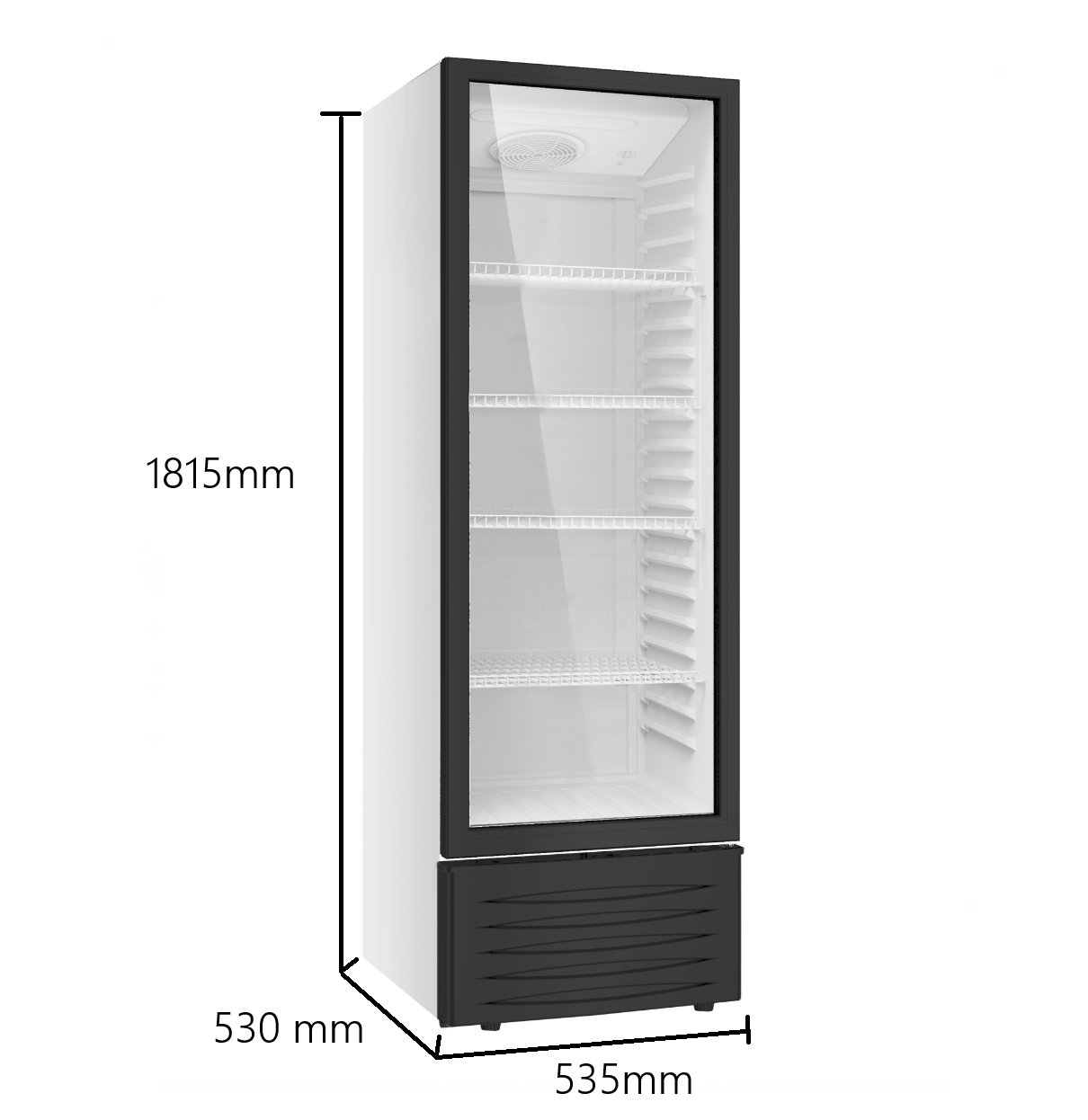 Displaykyl 262L | Energieffektiv & låsbar kyl | LED-belysning & optimal kylprestanda Displaykyl 262L | Energieffektiv & låsbar kyl | LED-belysning & optimal kylprestanda