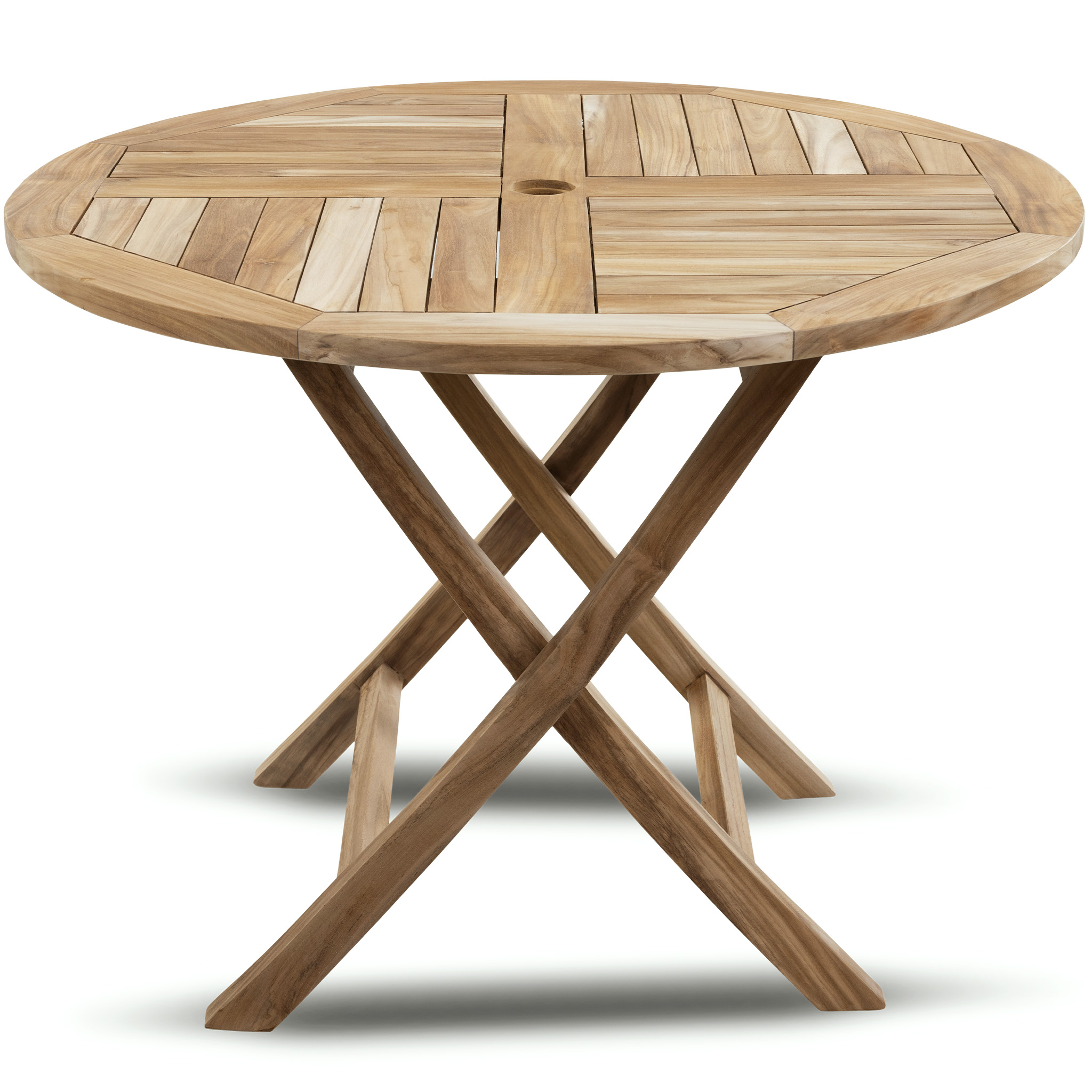 Runt utebord i premiumteak | 4 stolar | Lyfco Smögen Runt utebord i premiumteak | 4 stolar | Lyfco Smögen