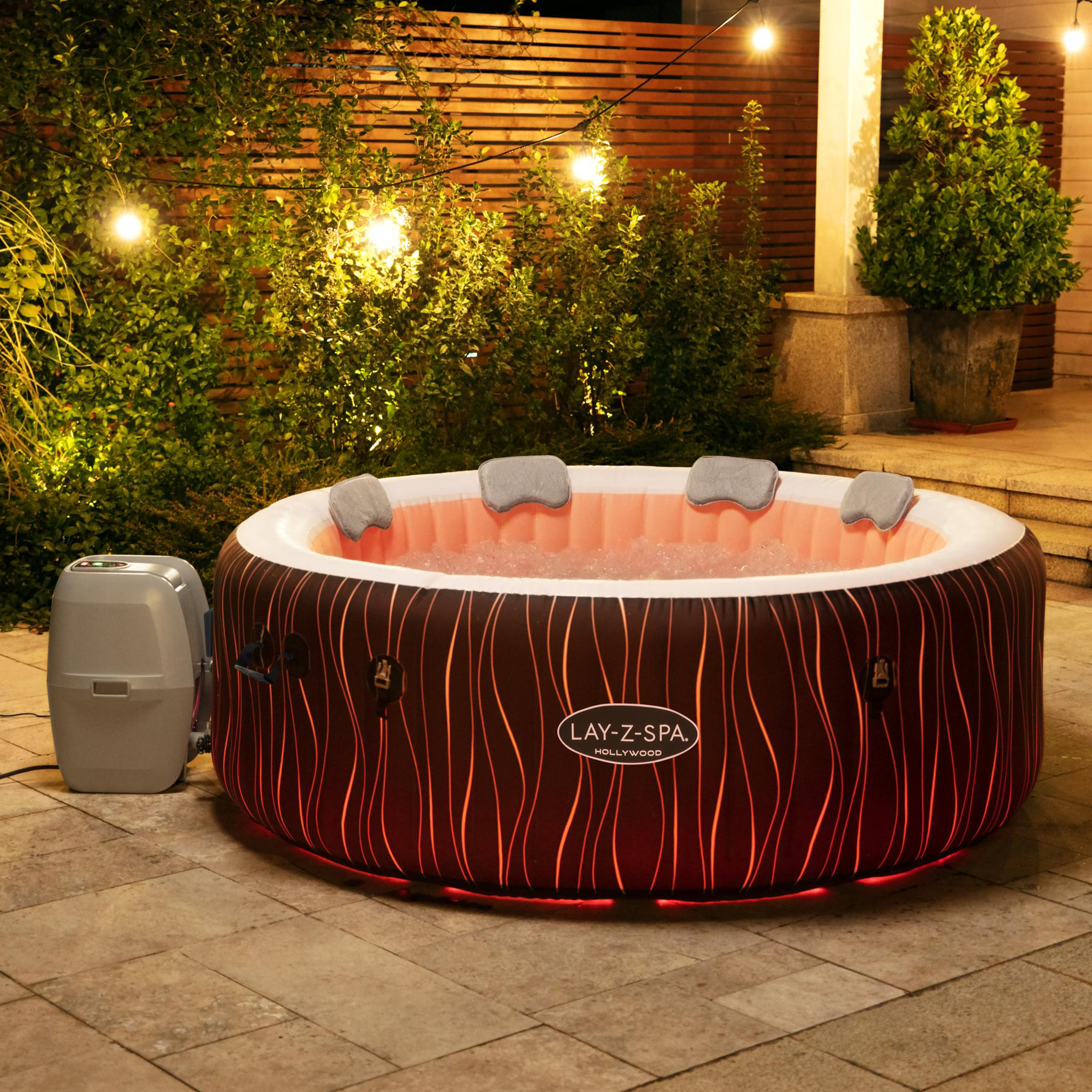 Lay-Z Spa Hollywood Airjet | Bestway uppblåsbart spabad 4-6 personer Lay-Z Spa Hollywood Airjet | Bestway uppblåsbart spabad 4-6 personer