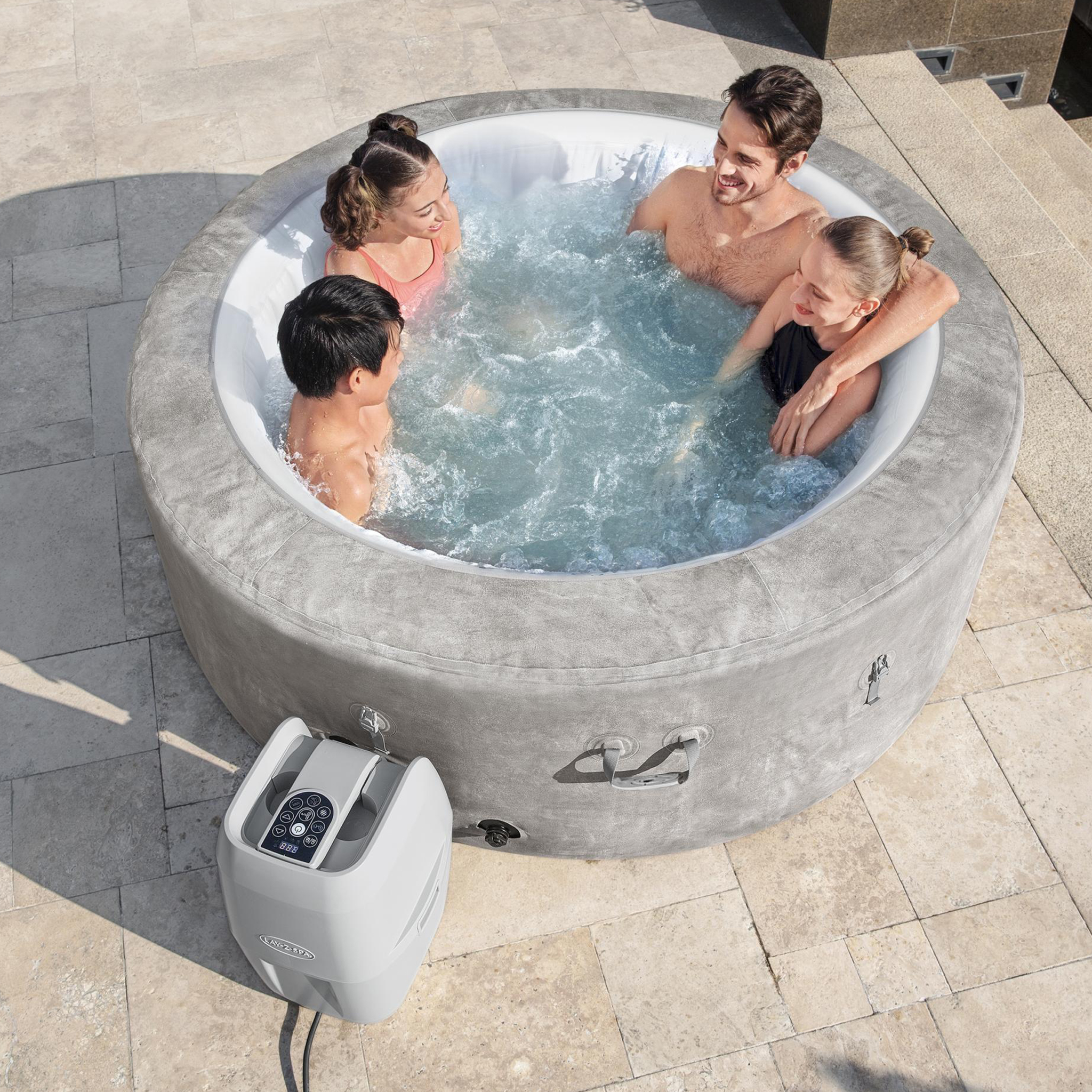 Lay-Z Spa Zurich Airjet | Bestway uppblåsbart spabad 2-4 personer Lay-Z Spa Zurich Airjet | Bestway uppblåsbart spabad 2-4 personer