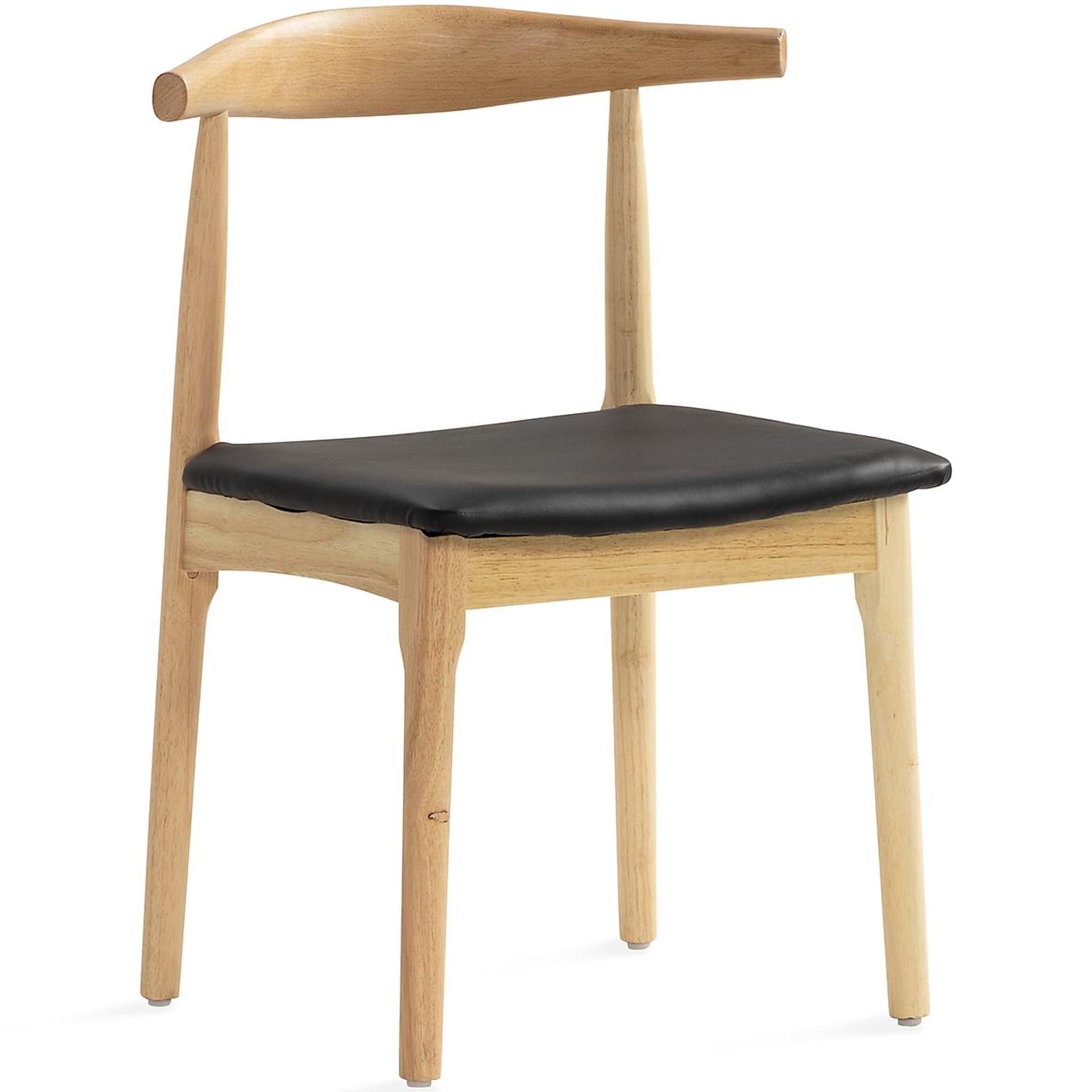 Matstol i robust tr�/PU-l�der | 2-pack | Gillstad