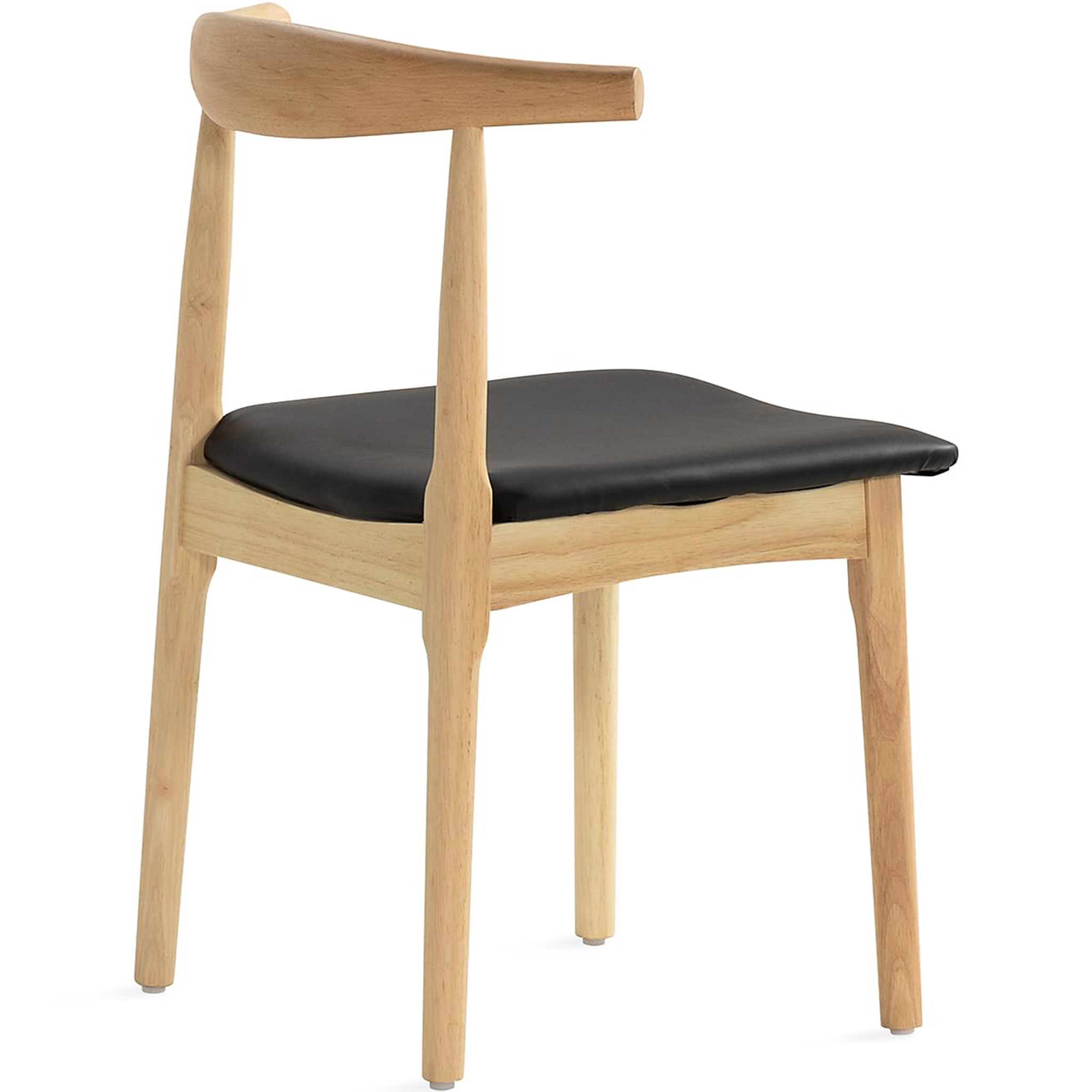 Matstol i robust tr�/PU-l�der | 2-pack | Gillstad