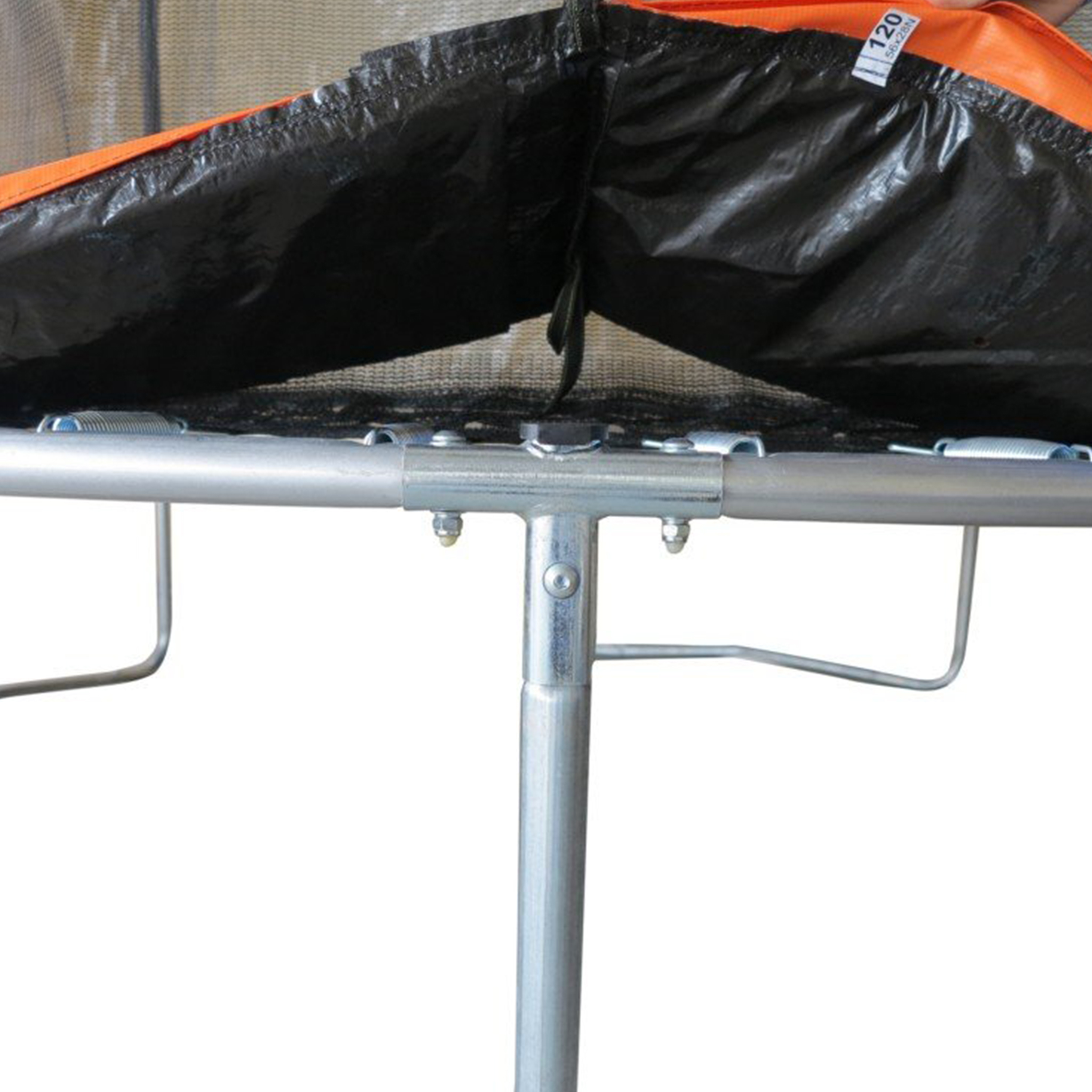 Studsmatta 245cm | Med skyddsnät | Svart/Orange Studsmatta 245cm | Med skyddsnät | Svart/Orange