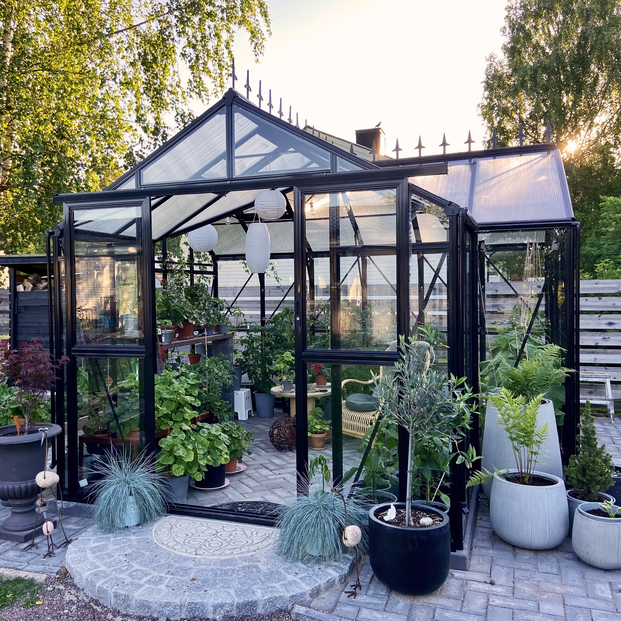 T-format glasväxthus 12,8m² | 4mm säkerhetsglas | 5 års stormgaranti T-format glasväxthus 12,8m² | 4mm säkerhetsglas | 5 års stormgaranti