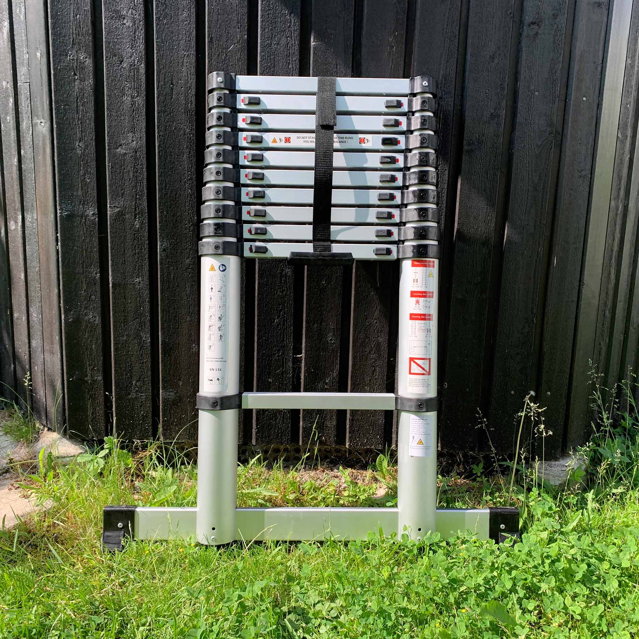 Teleskopisk stege | 3,3 meter - 10 steg | Aluminium Teleskopisk stege | 3,3 meter - 10 steg | Aluminium
