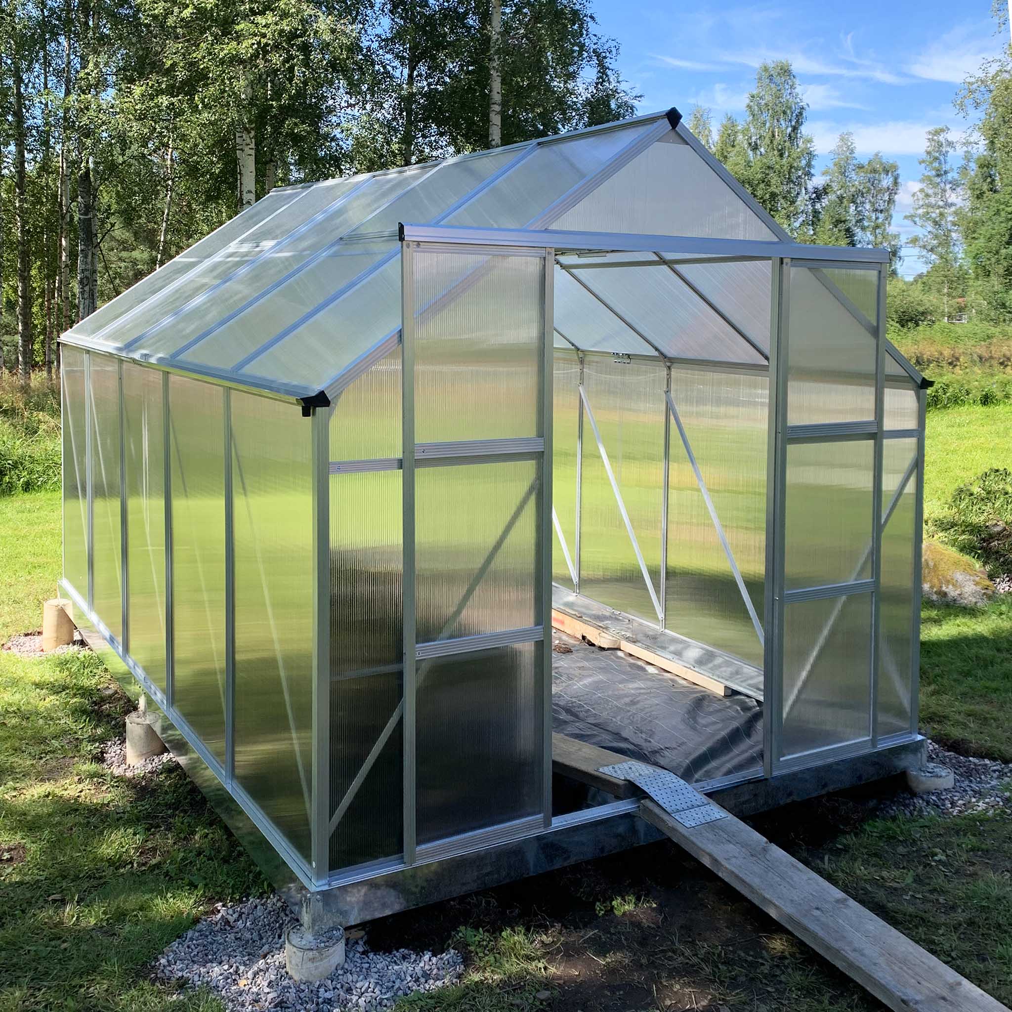Växthus 8,9m² | Hög odlingshöjd | 6 mm kanalplast Växthus 8,9m² | Hög odlingshöjd | 6 mm kanalplast