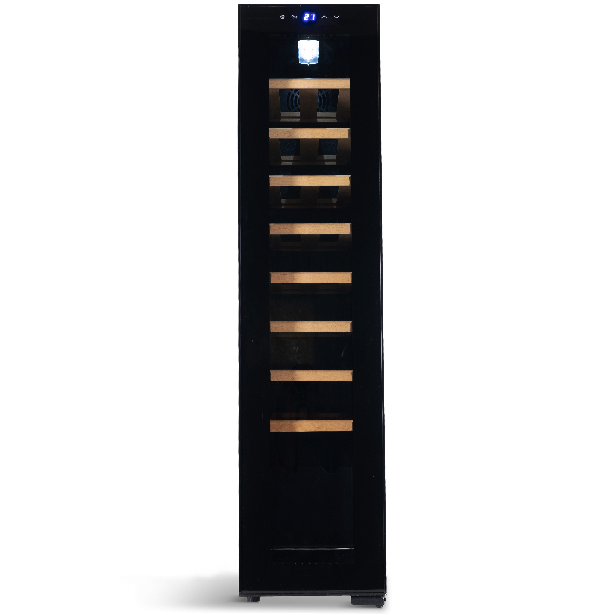 Vinkyl 18 flaskor | Extra tystg�ende | LED-belysning | 25cm smal
