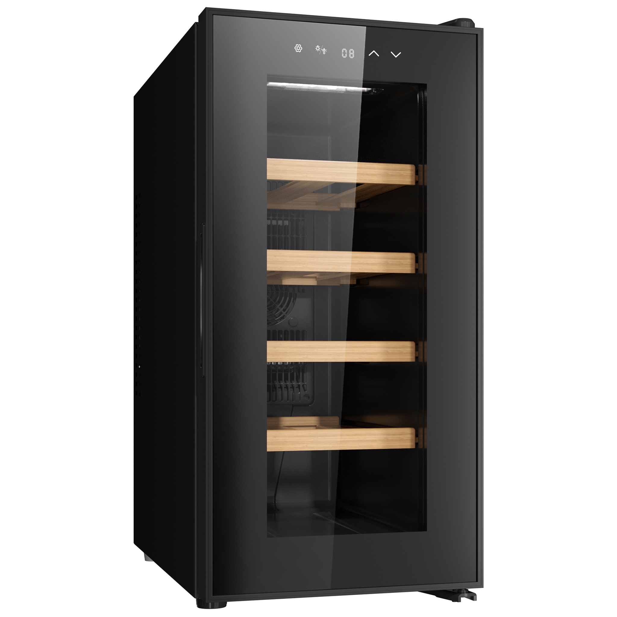 Vinkyl 10 flaskor | Extra tystg�ende | LED-belysning | 26,5cm smal