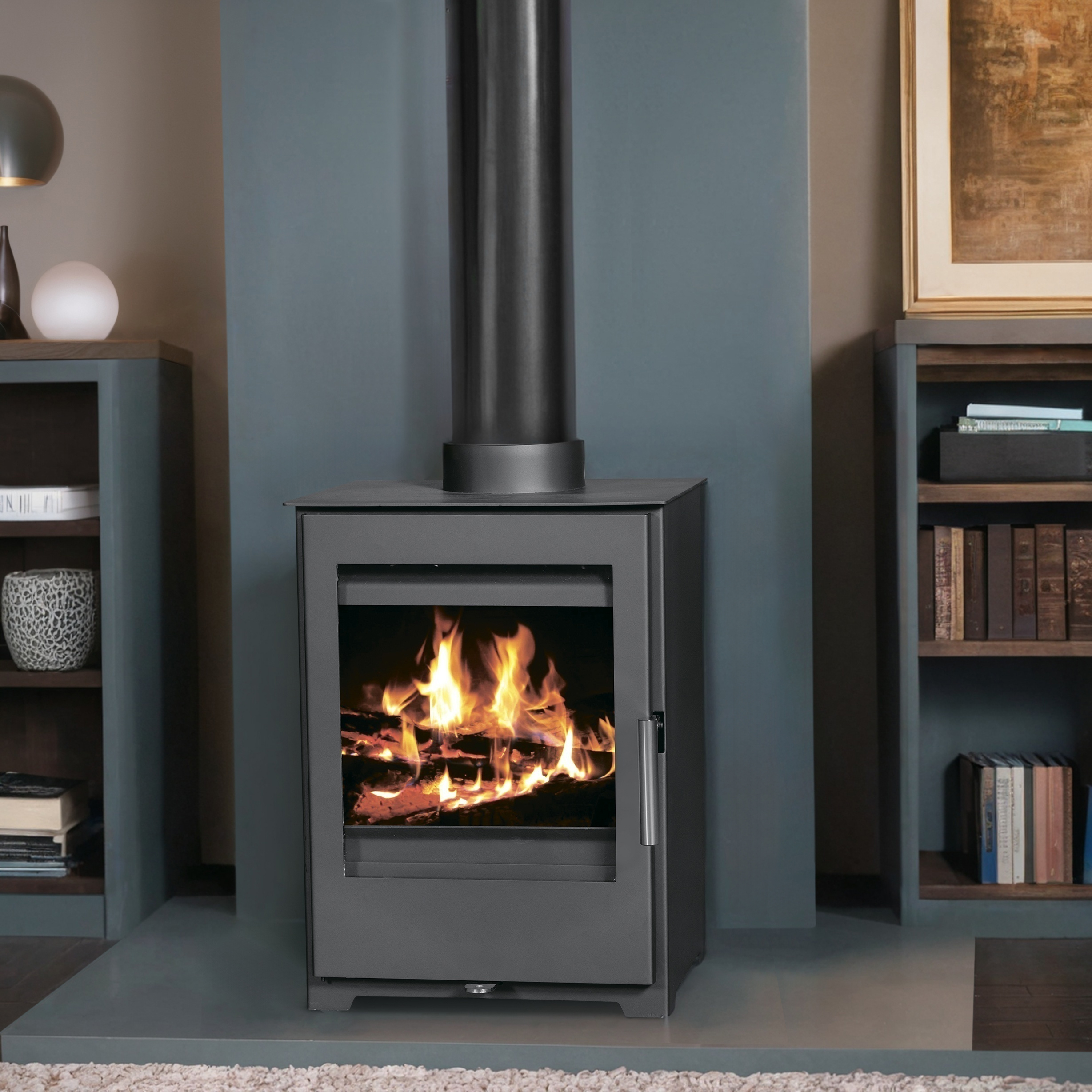 Braskamin 5kW | Modern Design | Hög Effektivitet | Lappi Braskamin 5kW | Modern Design | Hög Effektivitet | Lappi