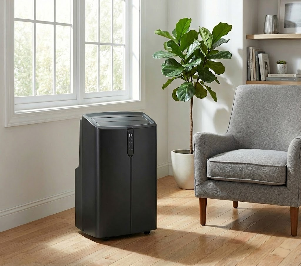 Portabel AC 12 000 BTU | Kyla & vrme | WiFi-styrning, lg ljudniv & R290-kldmedium