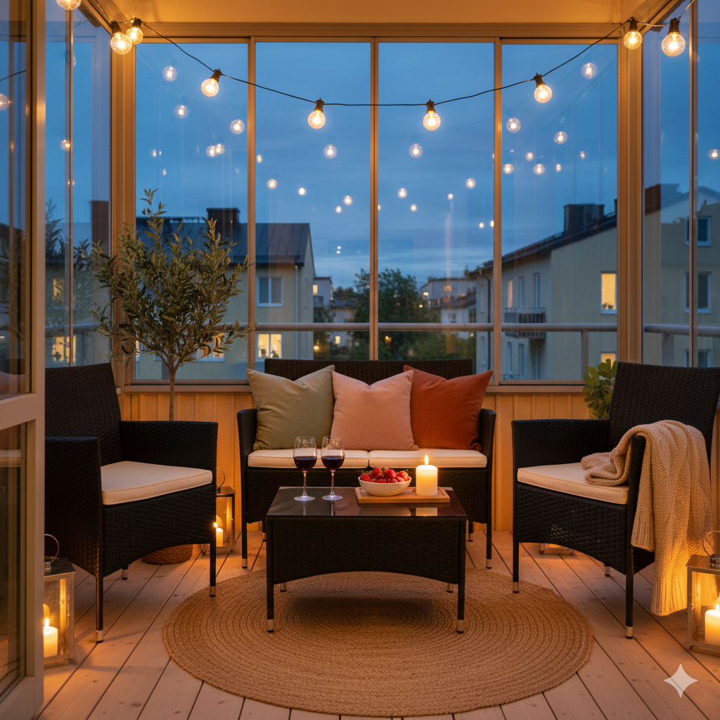 Litet loungeset för balkong | Lyfco Fjällbacka Litet loungeset för balkong | Lyfco Fjällbacka