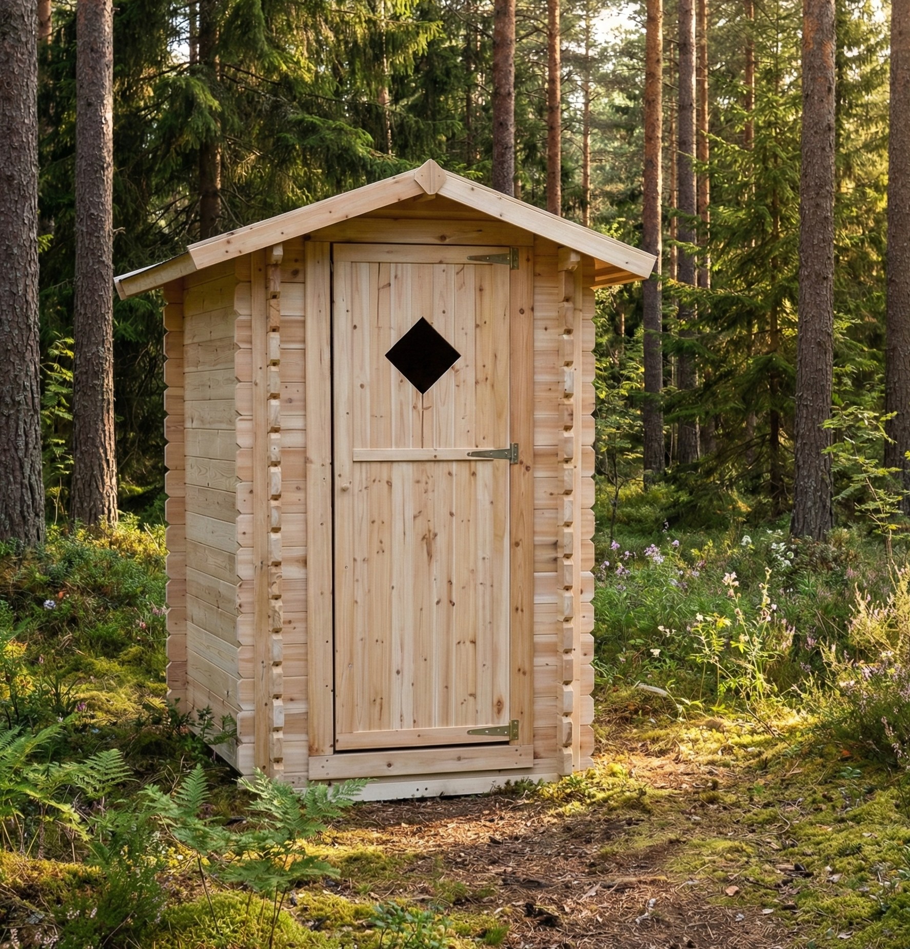 Utedass | Utetoalett i tr� | Fri frakt