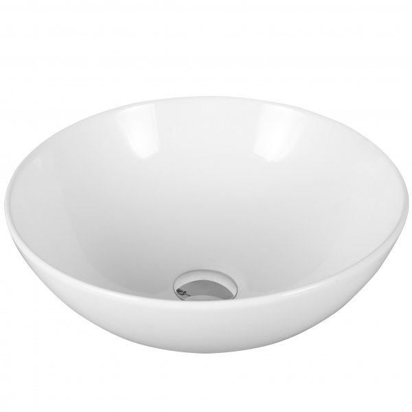 Skålformat handfat 40cm | Tvättställ i porslin med lyxig design Skålformat handfat 40cm | Tvättställ i porslin med lyxig design