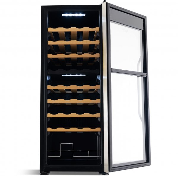 Vinkyl 2 temperaturzoner | 36 flaskor | Tystgende | 42cm bred