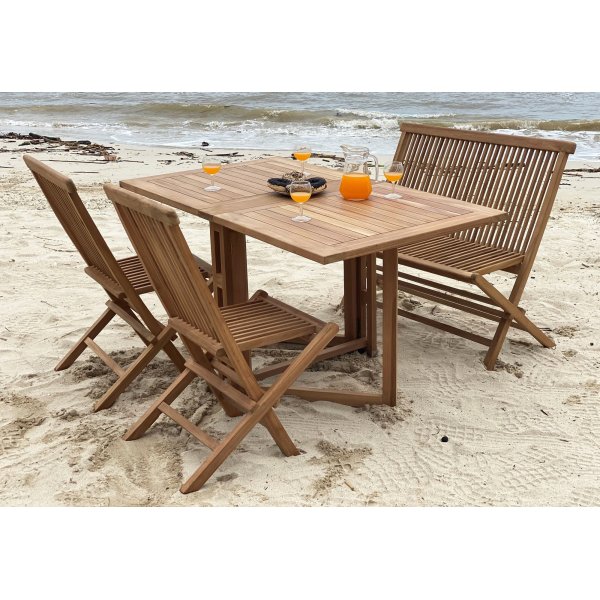 Utesoffa | Värmdö | ihopfällbar soffa i teak Utesoffa | Värmdö | ihopfällbar soffa i teak