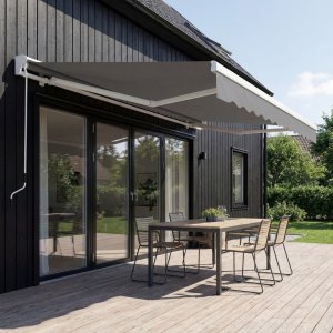 Halvkassettmarkis 4x2,5 m | Vevman�vrerad | Metalcraft