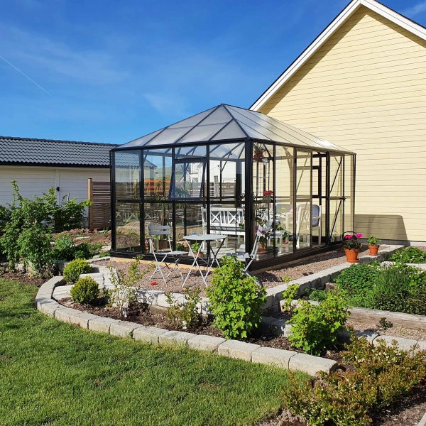Orangeri 12,9m² | Stort premiumväxthus | 5 års stormgaranti | Gazebo Orangeri 12,9m² | Stort premiumväxthus | 5 års stormgaranti | Gazebo