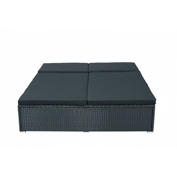 Sols�ng 200�160 cm � Extra bred sols�ng i svart | Glyxn�s