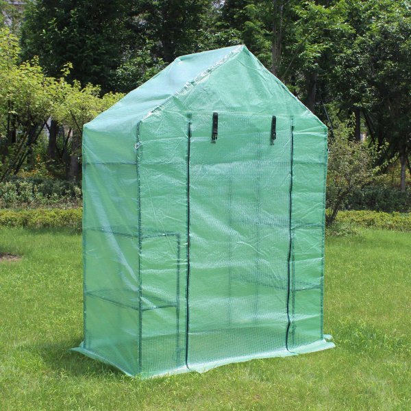 Litet plastväxthus 1m² | Stålram med PE-plastöverdrag Litet plastväxthus 1m² | Stålram med PE-plastöverdrag