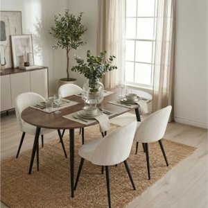 Matstol – Beige Manchester med svarta stålben | Modern & bekväm matstol | Alice Matstol – Beige Manchester med svarta stålben | Modern & bekväm matstol | Alice