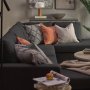 U-soffa med divan vnster |Crazy XL | Antracit