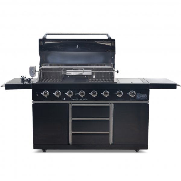 Rostfri gasolgrill/utekk | Varmluftsfunktion | New Orleans Blackline