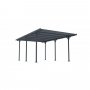 Carport 15,7 m | Elegant aluminiumcarport 5,0x3,1 m | UV-skydd & vattenavrinning | Valdemar