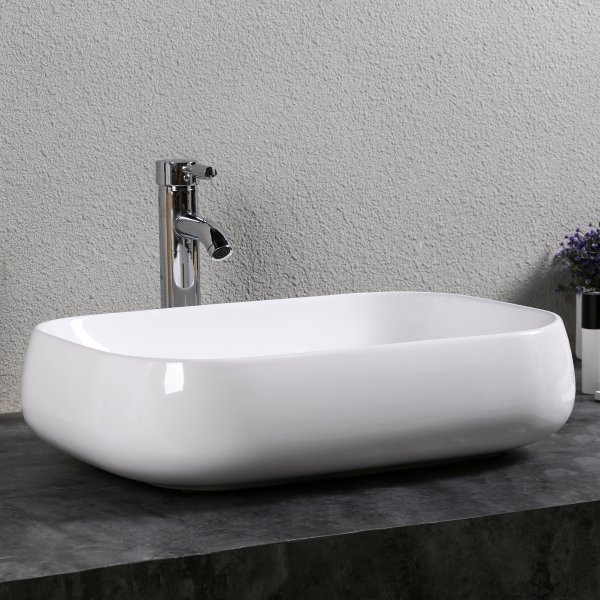 Tvttstll 56x42cm | Porslin med mjuka former | Slt yta