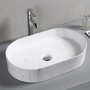 Ovalt handfat 61x38cm | Marmormnstrat porslin | Lyxig design