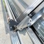 Pooltak 4x8m med sidodrr | Skjutbart - Aluminium