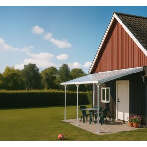 Altantak 6x3 m | Kanalplast / Aluminium| Premium modell | Vit Altantak 6x3 m | Kanalplast / Aluminium| Premium modell | Vit