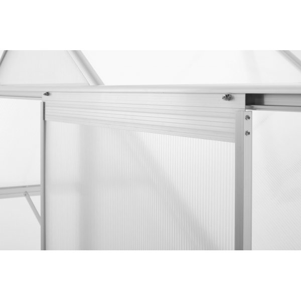 Klassiskt växthus i aluminium 5,9 m² | UV-skyddad kanalplast & bas ingår Klassiskt växthus i aluminium 5,9 m² | UV-skyddad kanalplast & bas ingår