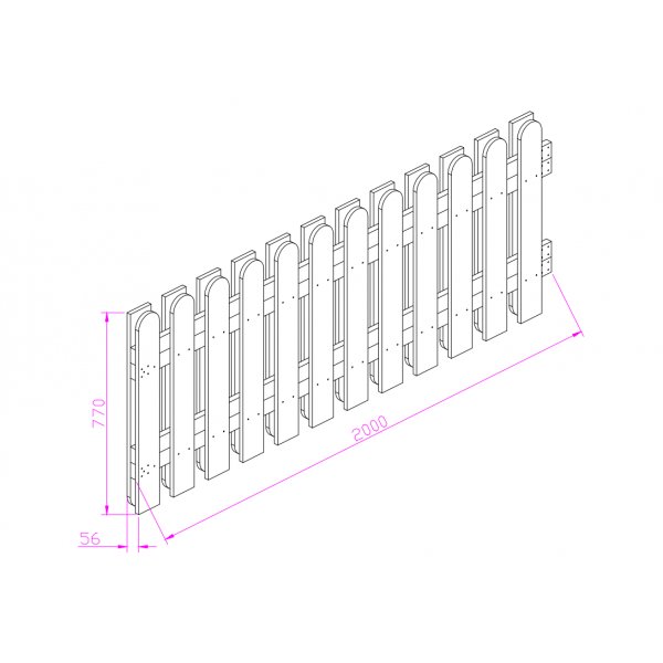 Trästaket | 200x77 cm | Magnus Trästaket | 200x77 cm | Magnus