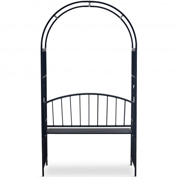 Rosenbåge med bänk | Smide | Svart Rosenbåge med bänk | Smide | Svart