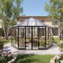 Gazebo 12,7m� | Stort premiumv�xthus| Stormgaranti | 4 mm s�kerhetsglas