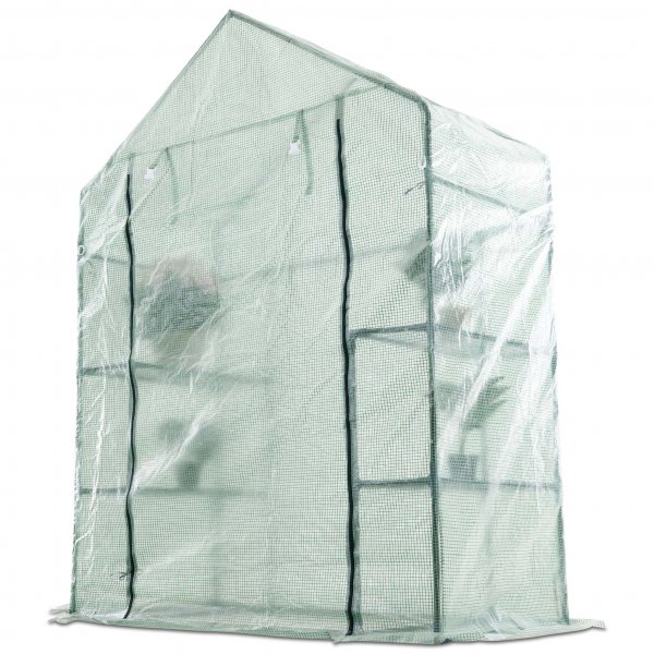 Litet plastväxthus 1m² | Stålram med PE-plastöverdrag Litet plastväxthus 1m² | Stålram med PE-plastöverdrag